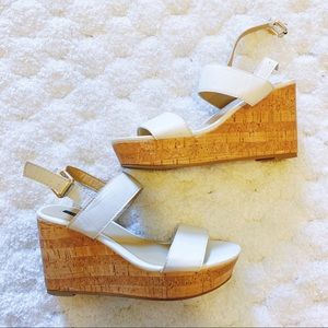White wedges size 5.5